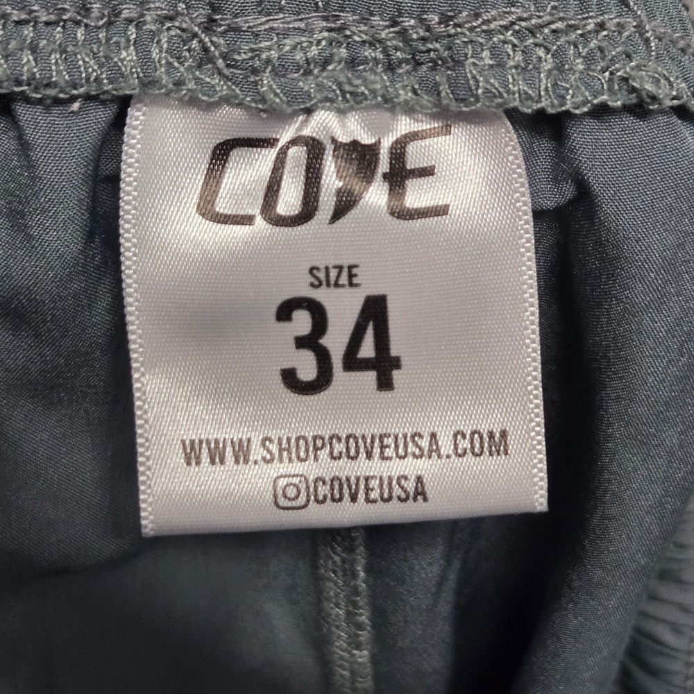 Cove USA Mens Size 34 Gray Recycled Spandex Athletic Gym Shorts - Picture 2 of 10